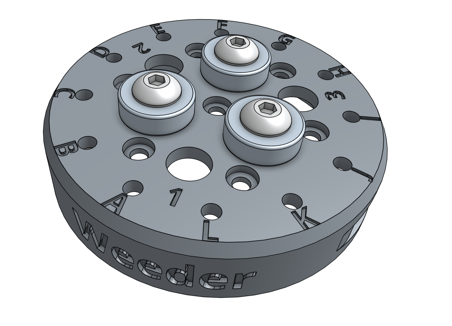 tool with magnets mounted top