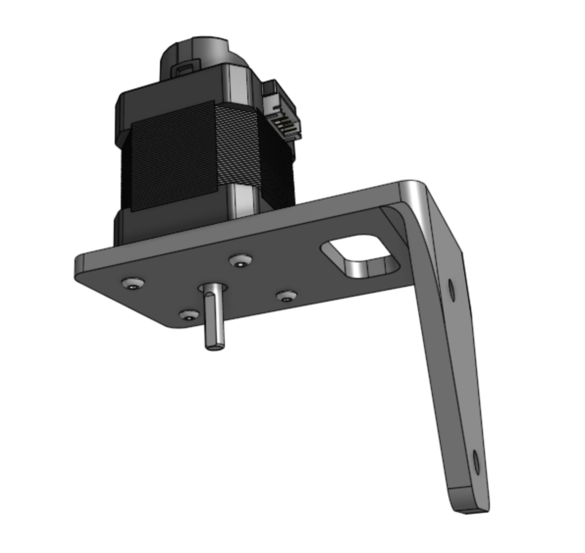 z-axis motor mount with motor