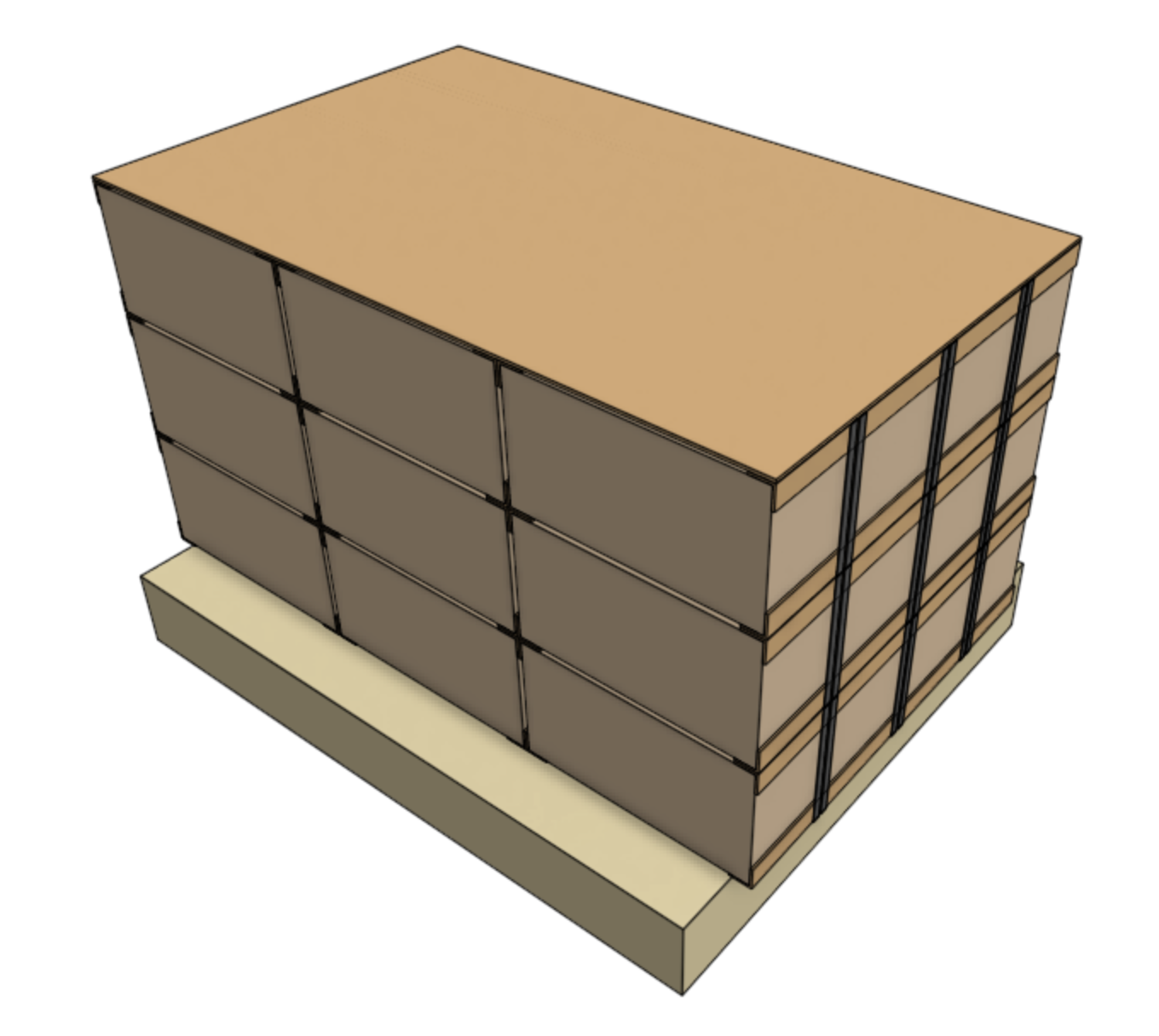 main carton pallet cardboard separator
