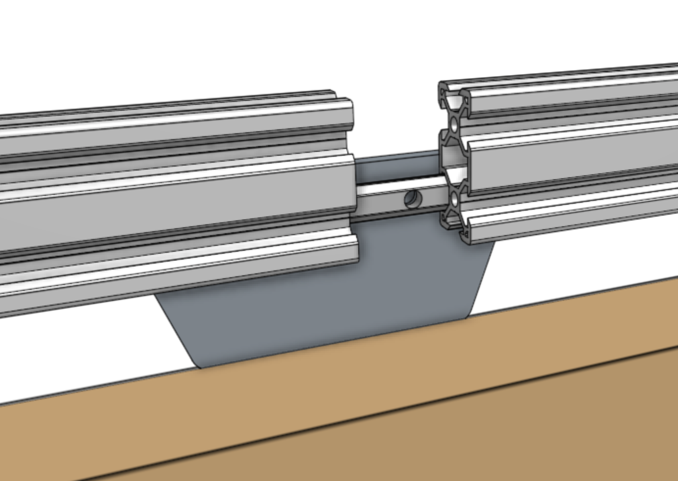 Mount the second track extrusion
