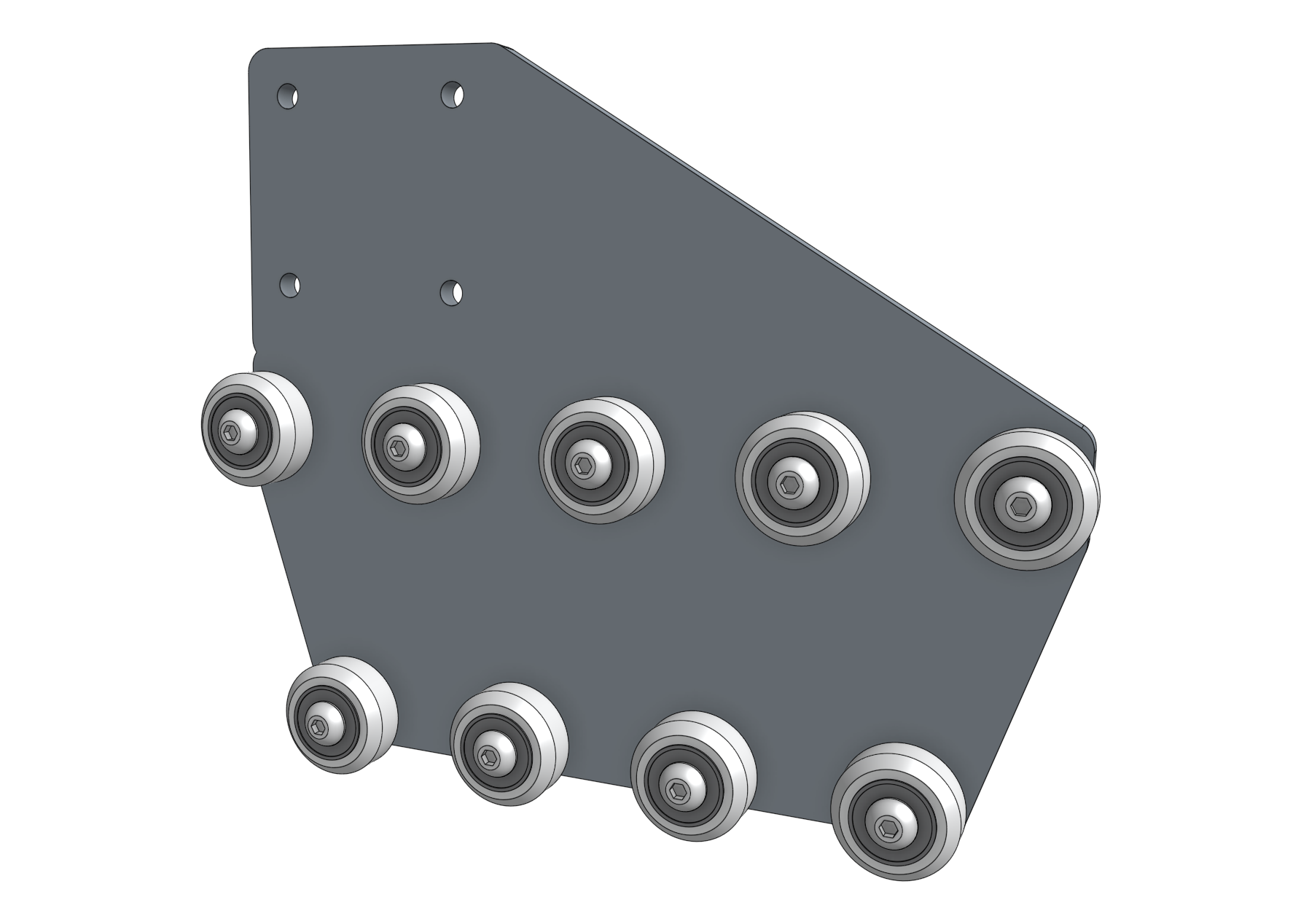 gantry wheel plate with all wheels