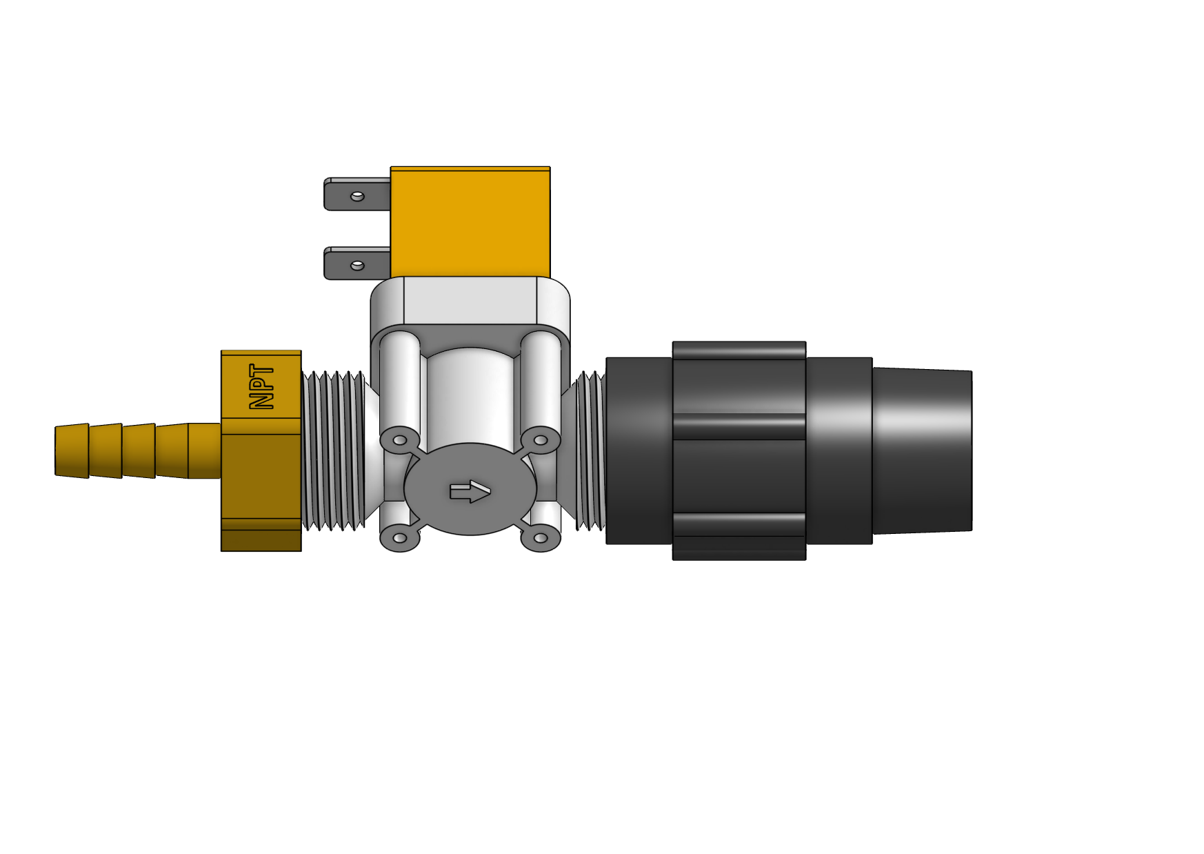 solenoid valve with pressure regulator