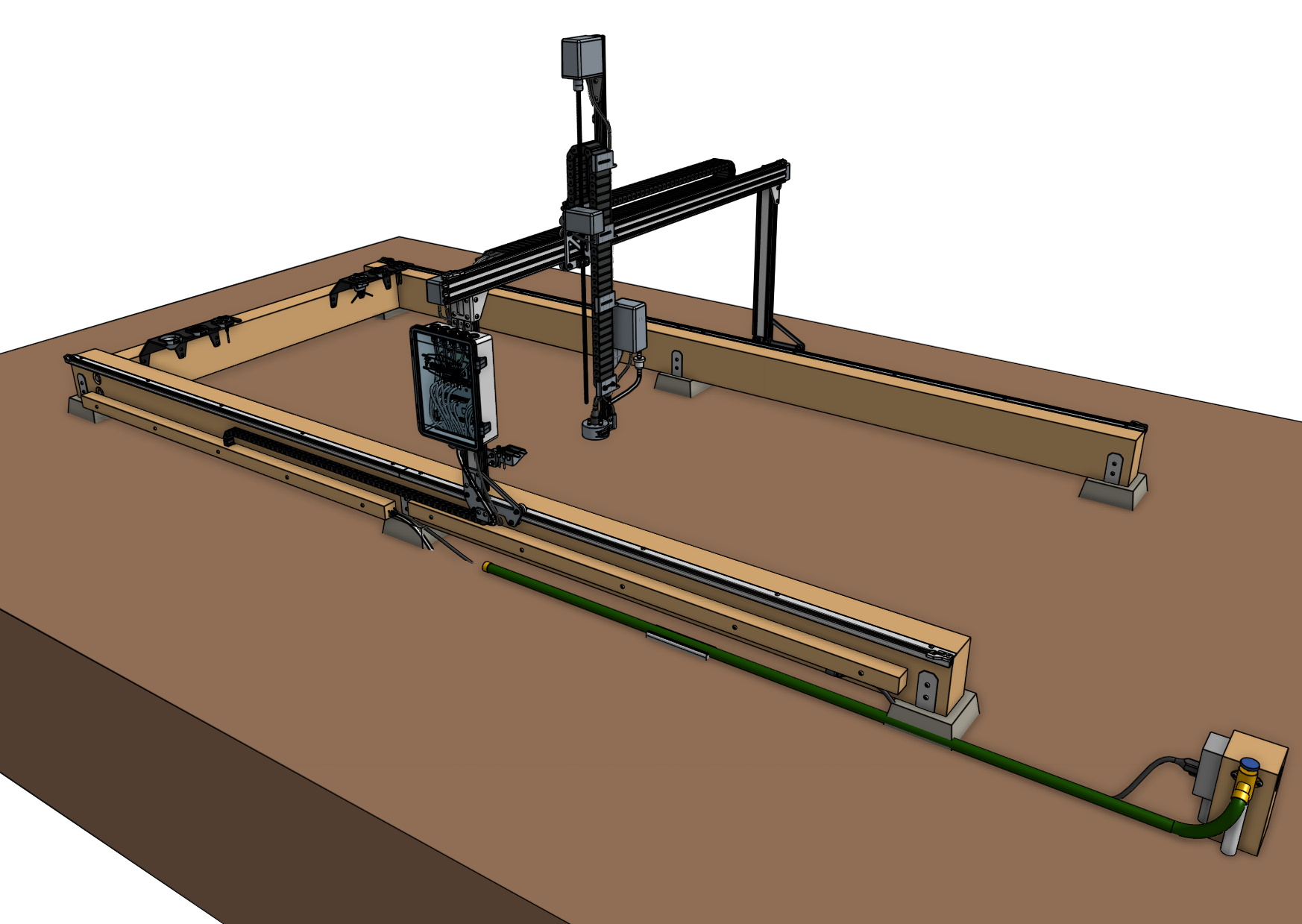 pier block supports for FarmBot Genesis