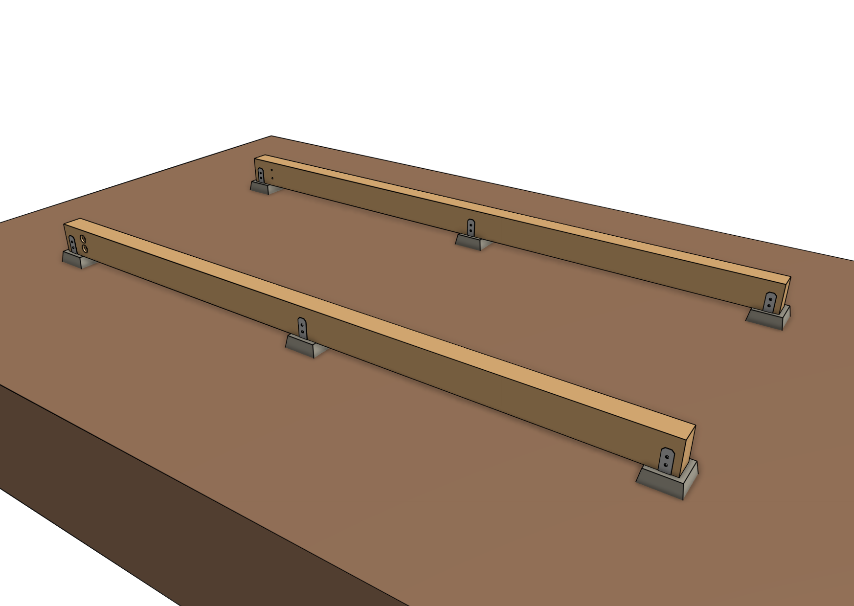 attach track support for FarmBot Genesis