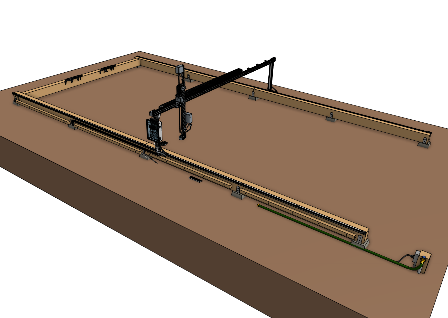 pier block supports for FarmBot Genesis XL