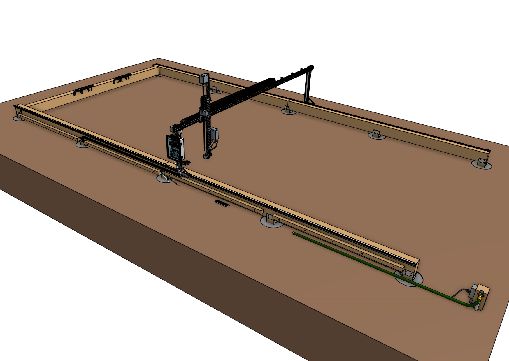 wood posts for FarmBot Genesis XL