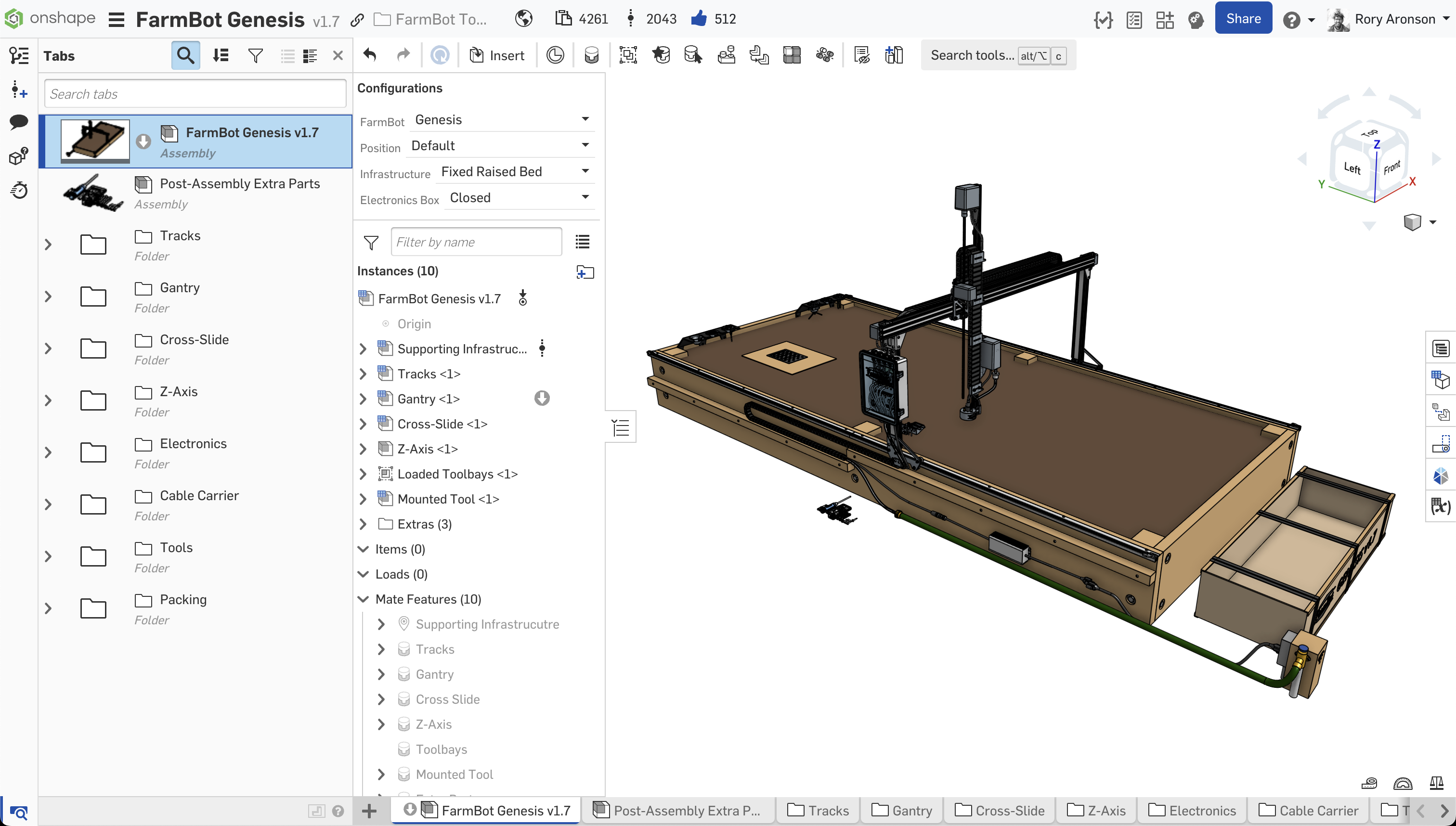 FarmBot CAD in Onshape