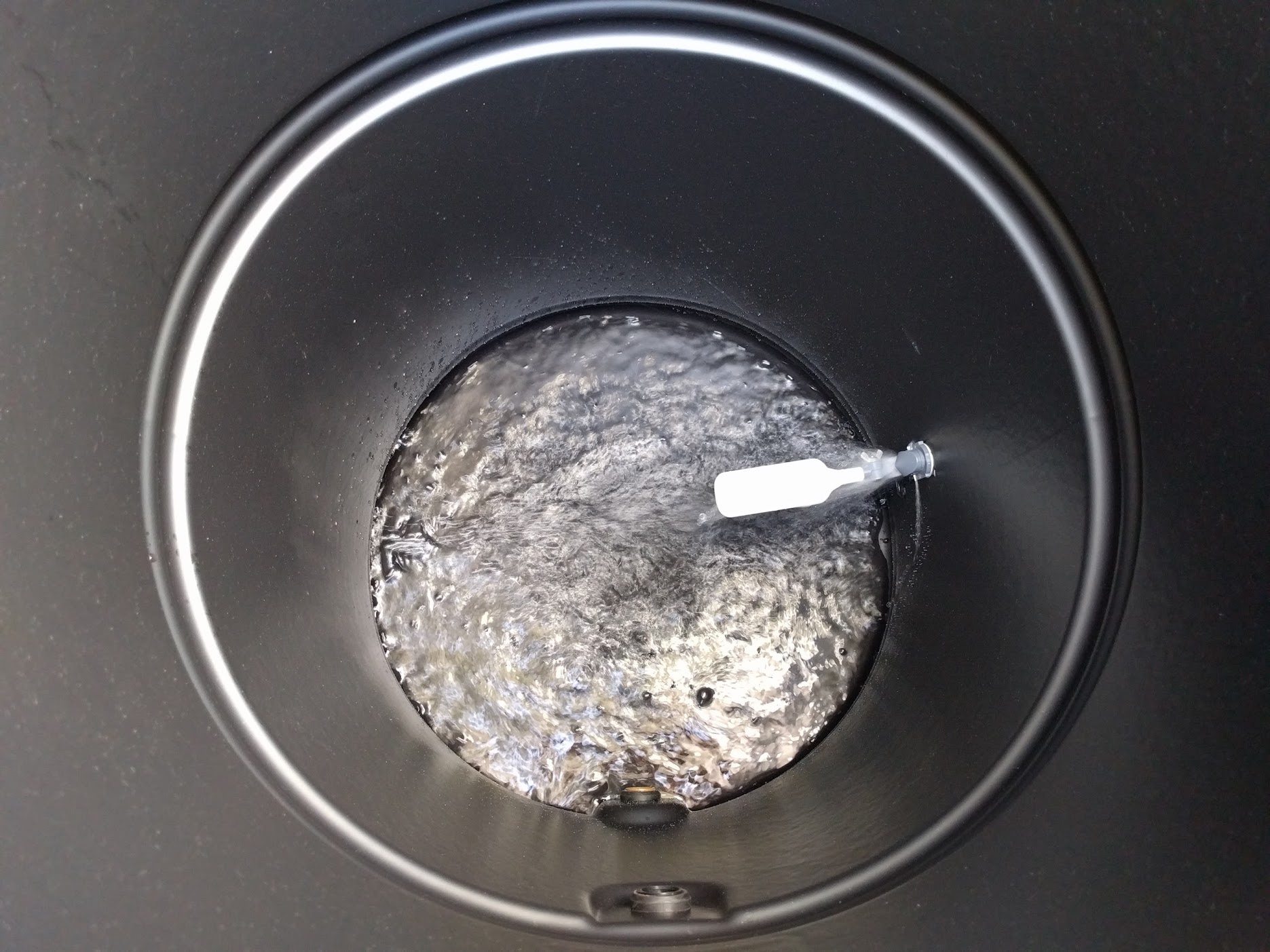 barrel filling with water