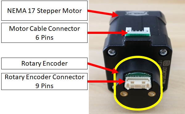 nema 17 stepper motor with rotary encoder