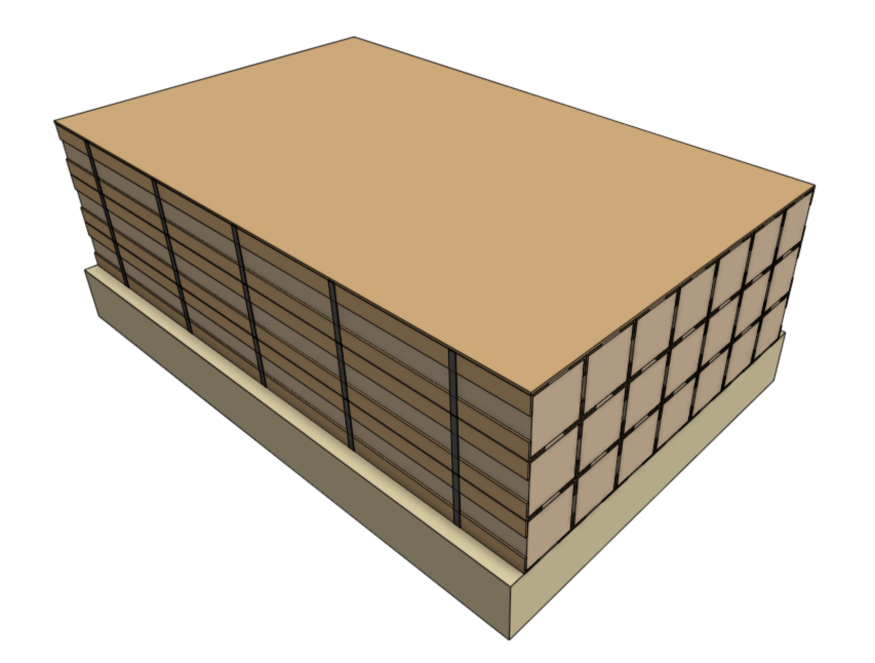 extrusion kit pallet cardboard separator