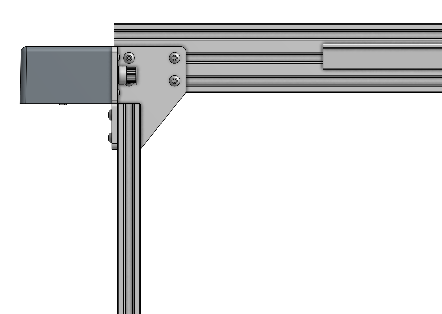 Attach the gantry main beam Attach the gantry main beam