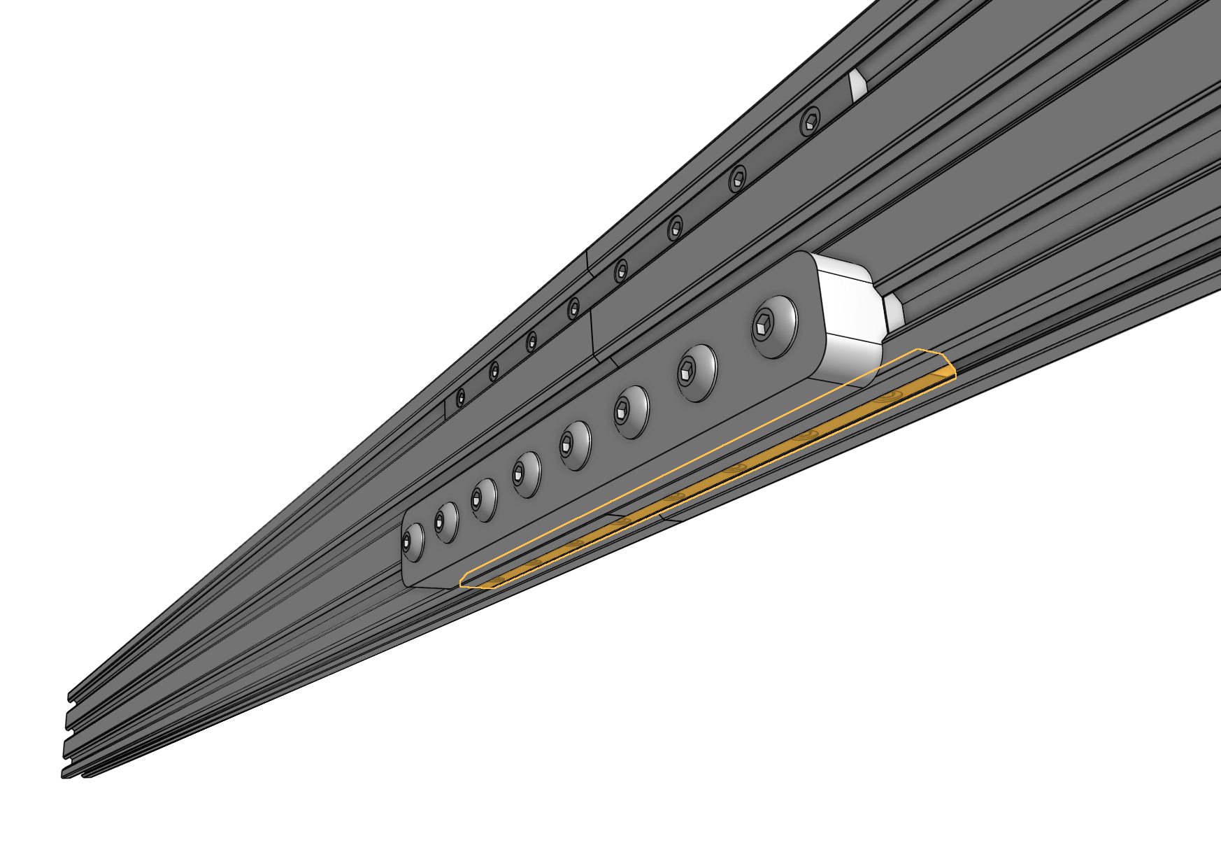 Attach the gantry nut bar 2 Attach the gantry nut bar 2