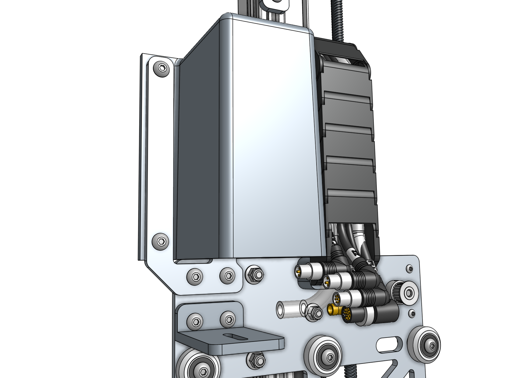 Mount the vacuum pump Mount the vacuum pump