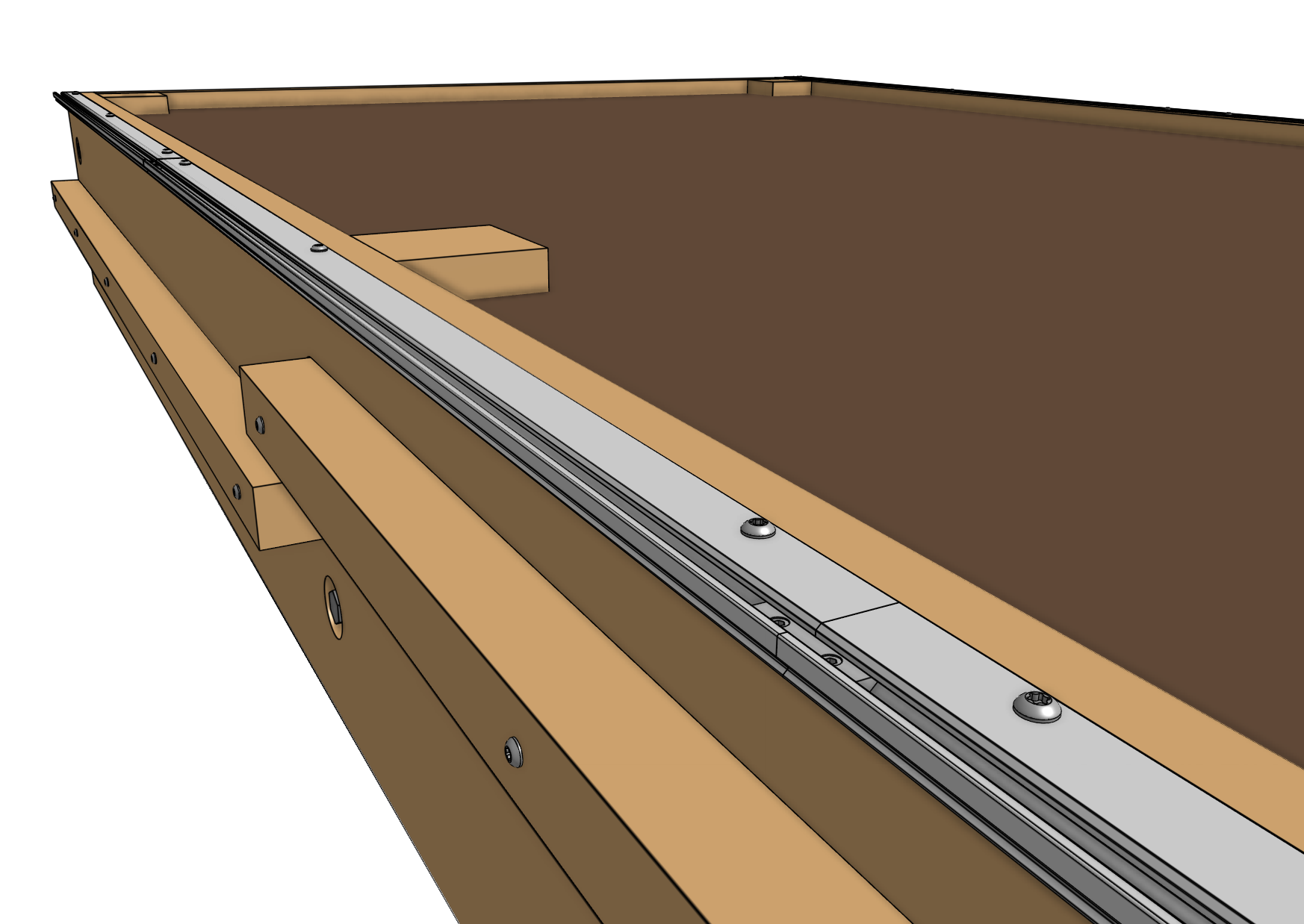 Mount third extrusion Mount third extrusion