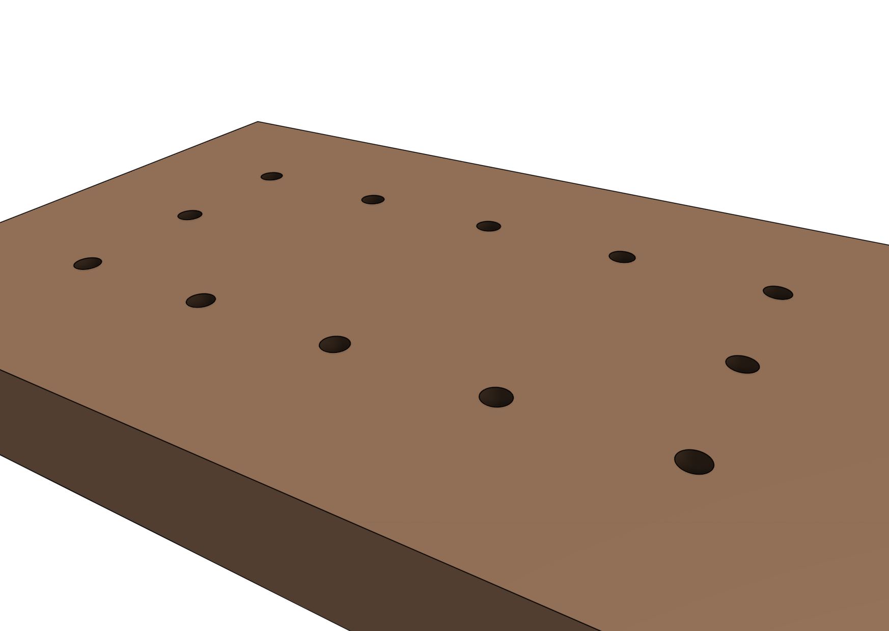 post holes for farmbot genesis bed post holes for farmbot genesis bed