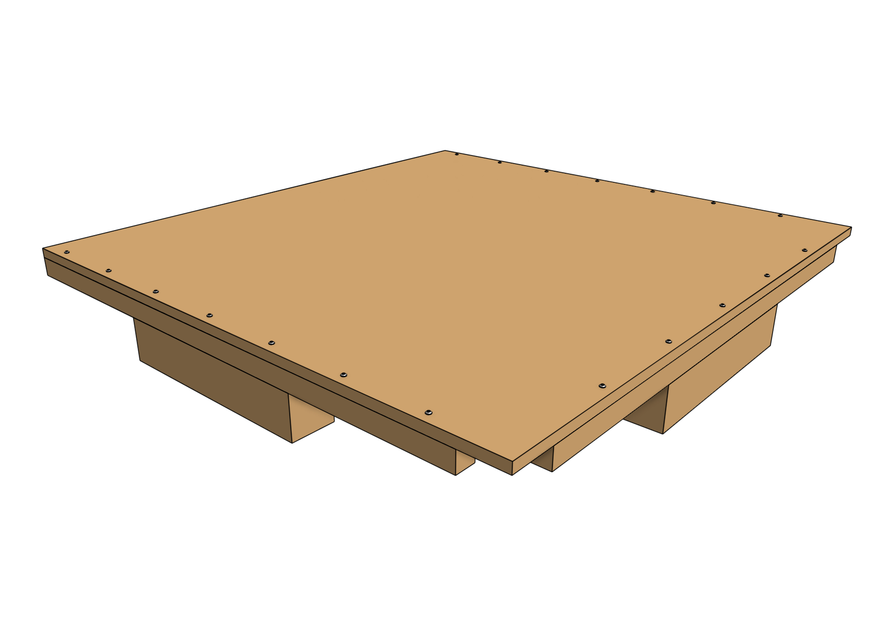 raised floor panel subassembly raised floor panel subassembly
